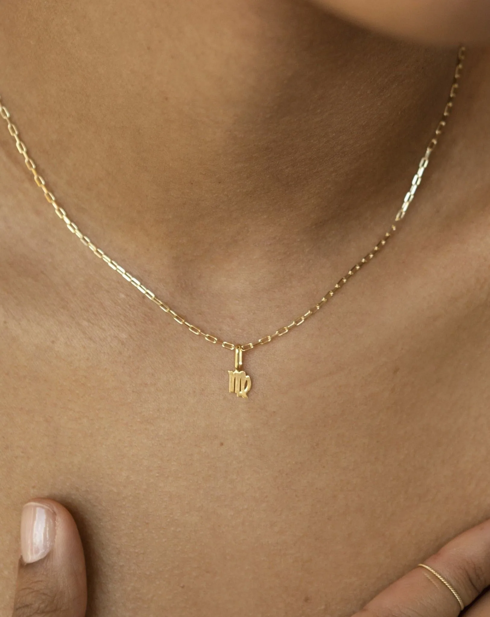 10k Solid Gold Virgo Zodiac Charm - Shop Now