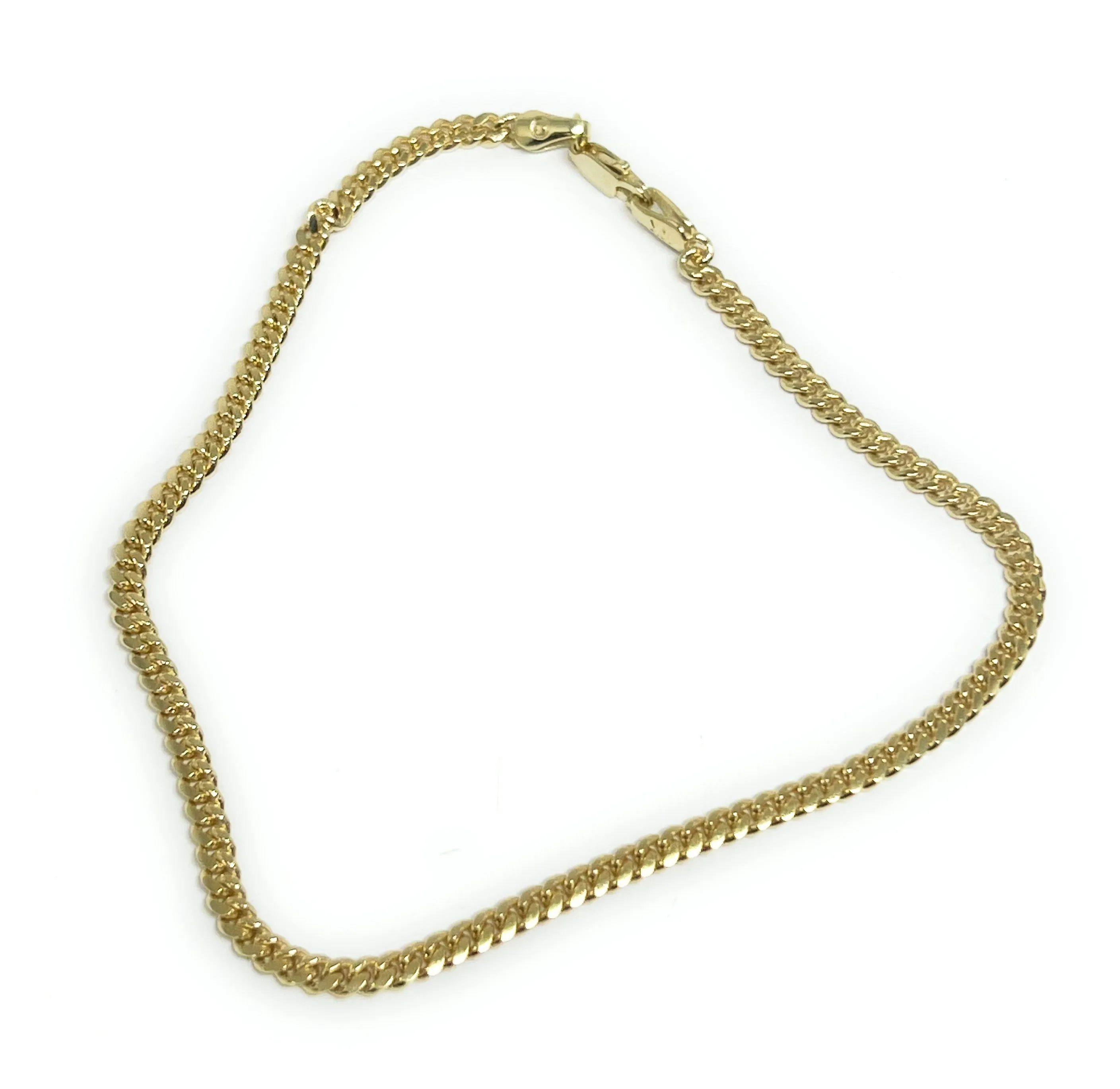 10k Solid Gold Yellow Miami Cuban Link 7-8 INCH 3MM Brracelet (FULL SOLID STYLE)