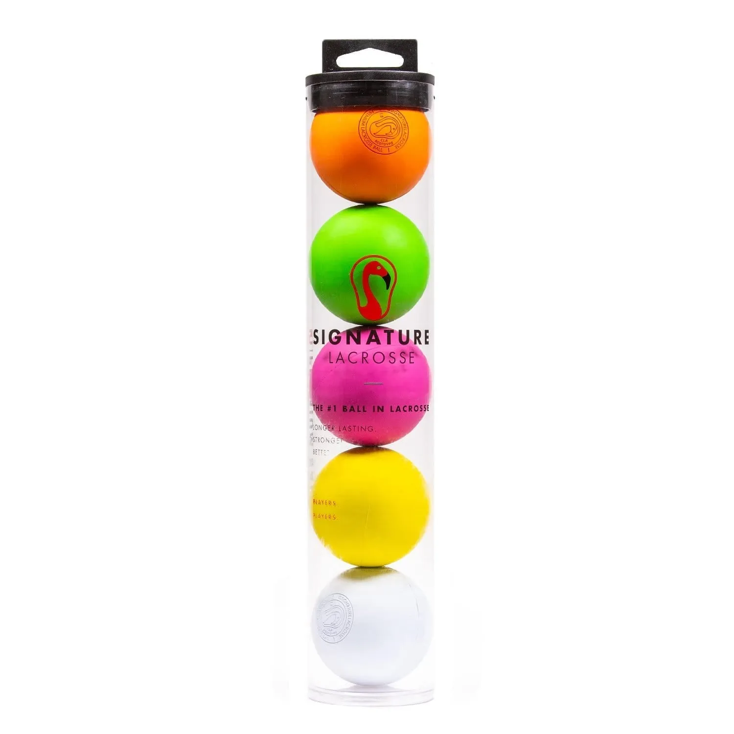 5 Signature Premium CLA Lacrosse Balls Tube.