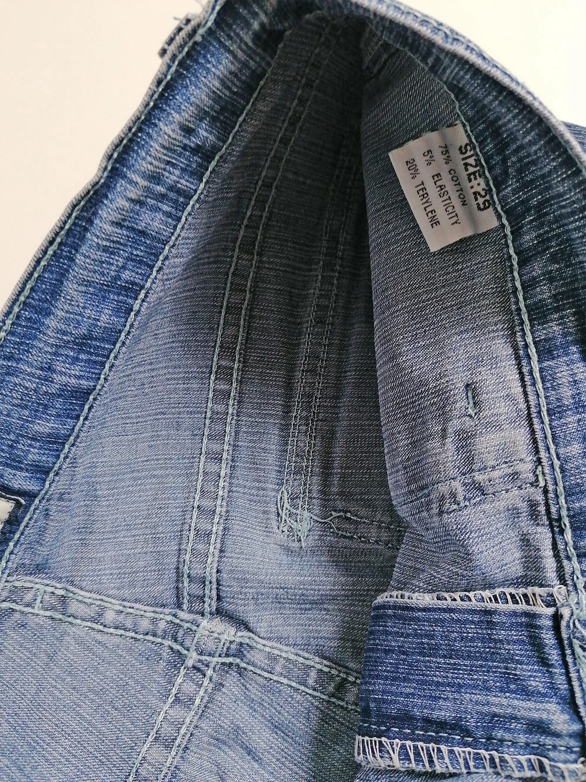 90's Vintage Cargo Jeans - Low-Rise Flared - Size M