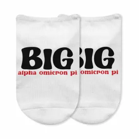 Alpha Omicron Pi Big and Little No Show Socks - Results