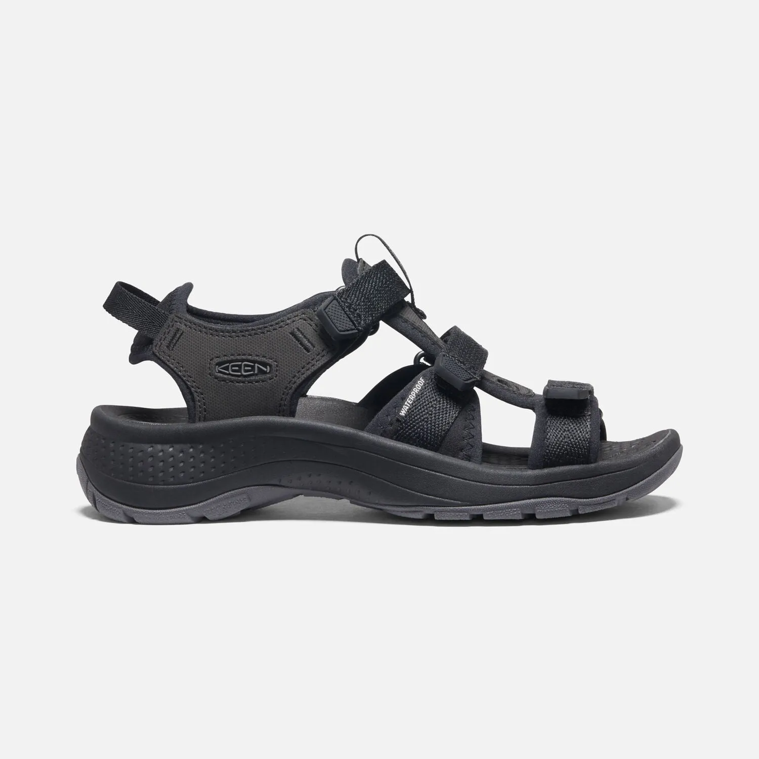 Astoria West Black Open-Toe Sandal for Women