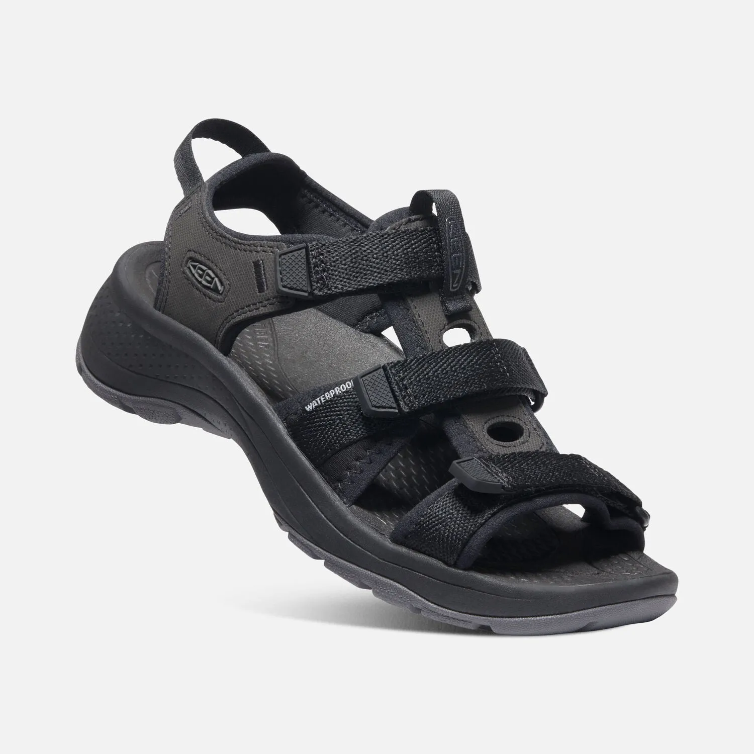 Astoria West Black Open-Toe Sandal for Women