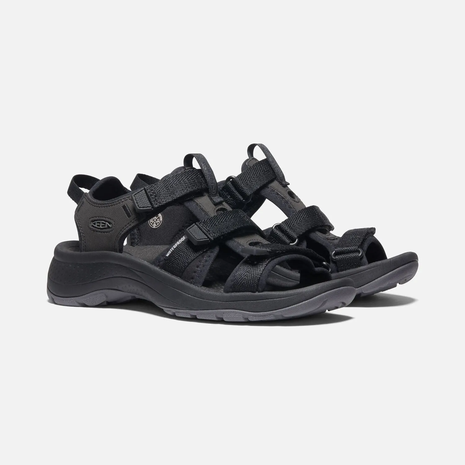 Astoria West Black Open-Toe Sandal for Women