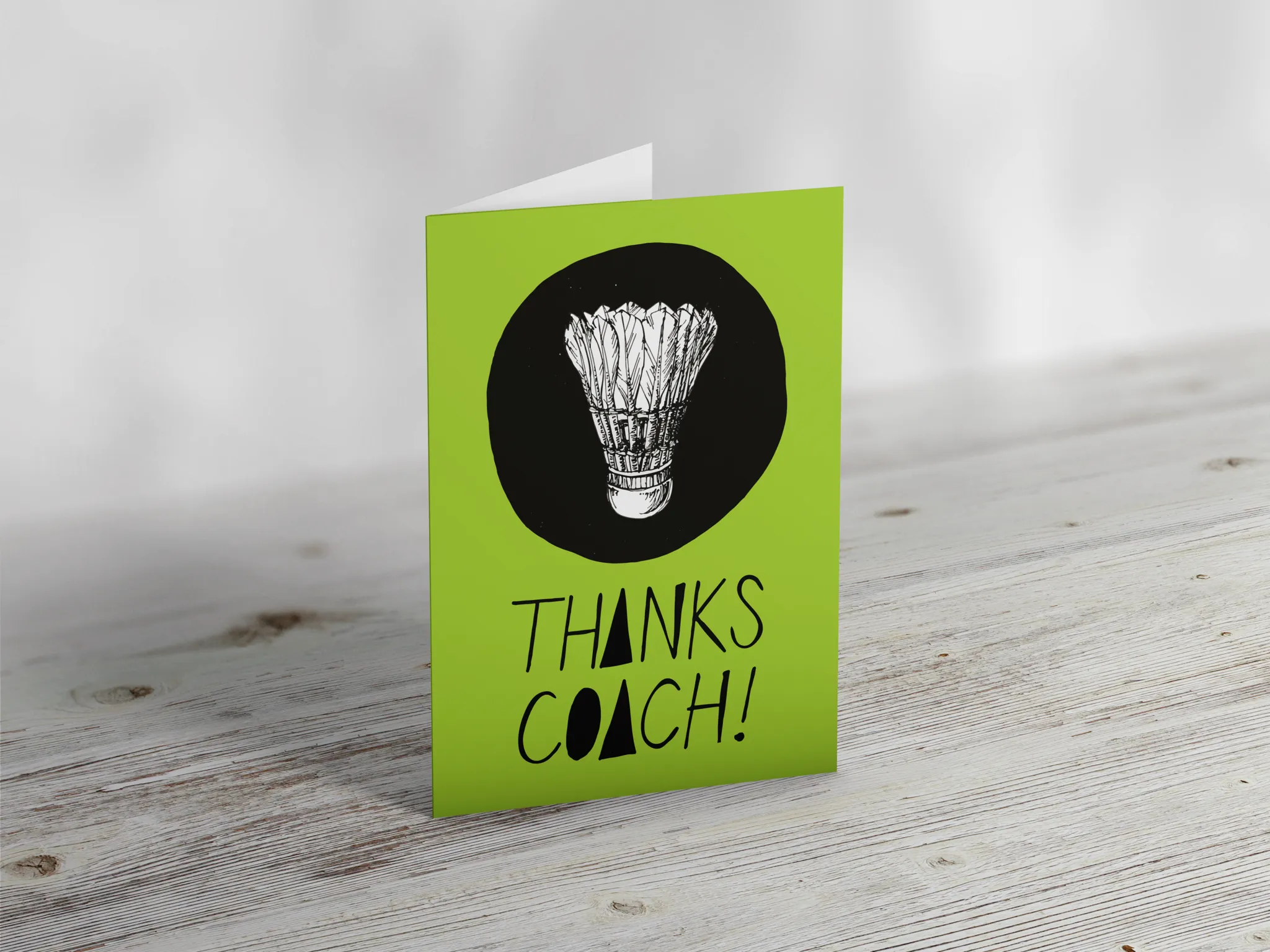 Badminton Appreciation Card for Coaches