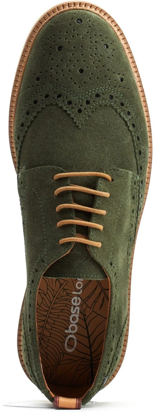 Base London Suede Leather Brogue Shoe