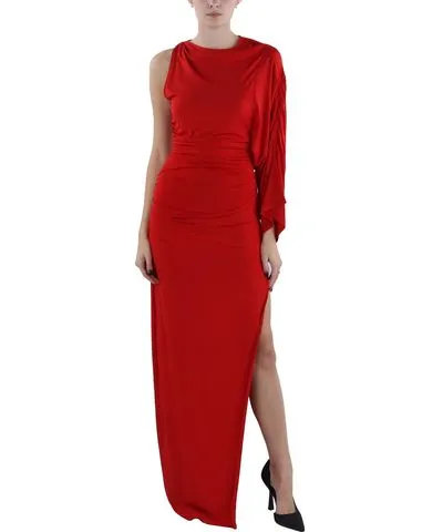 Bcbgmaxazria Womens Full Length Ruched Maxi Dress