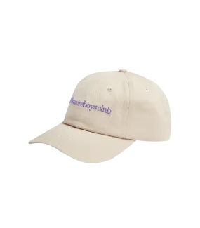 Beige Cap with Serif Logo