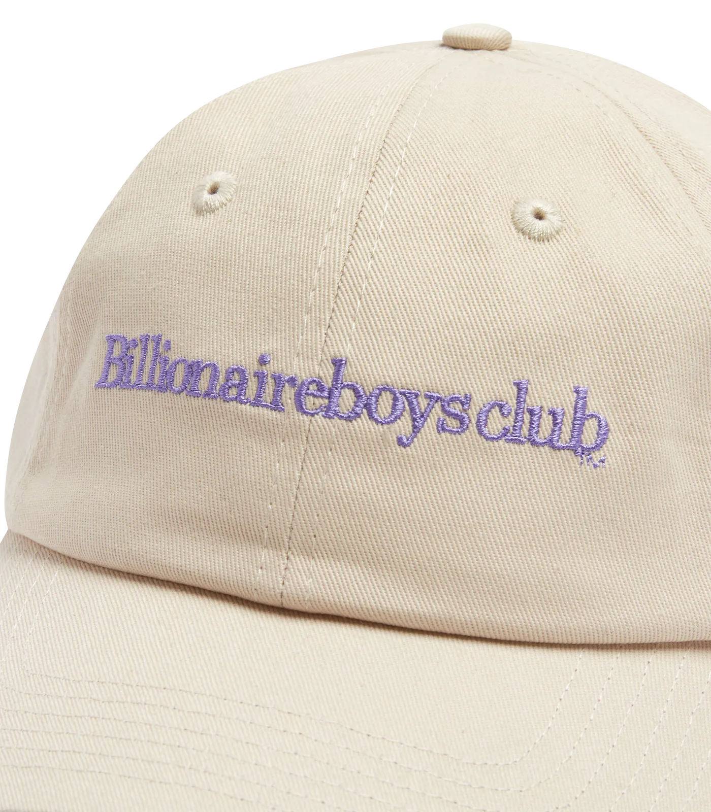 Beige Cap with Serif Logo