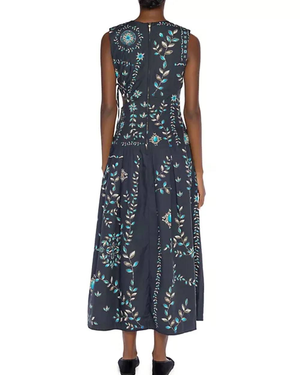 Bendita Otono Petalo Relicario Printed Cut-Out Maxi Dress