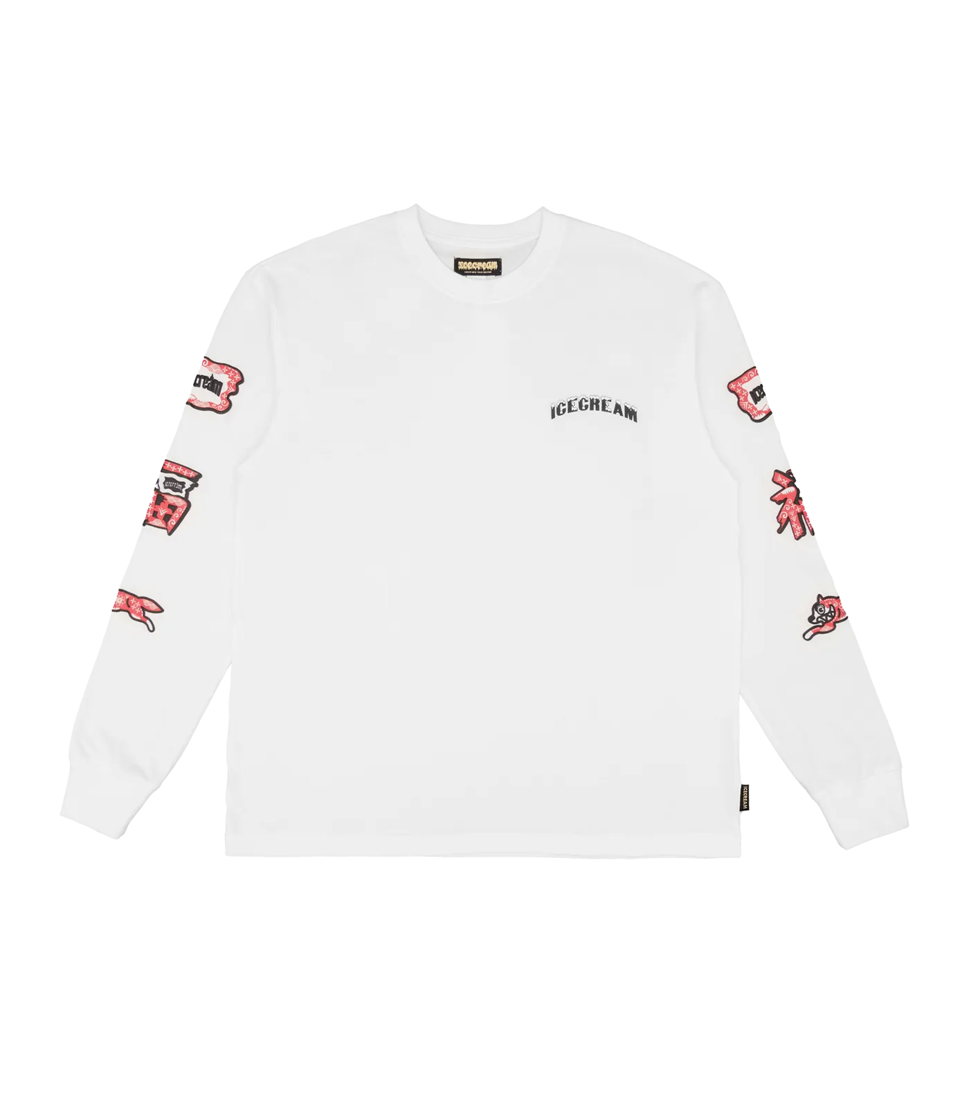 Best Wish Ice Cream Long Sleeve Tee - White