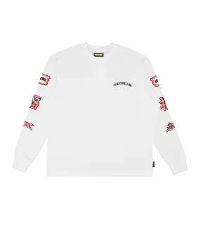 Best Wish Ice Cream Long Sleeve Tee - White