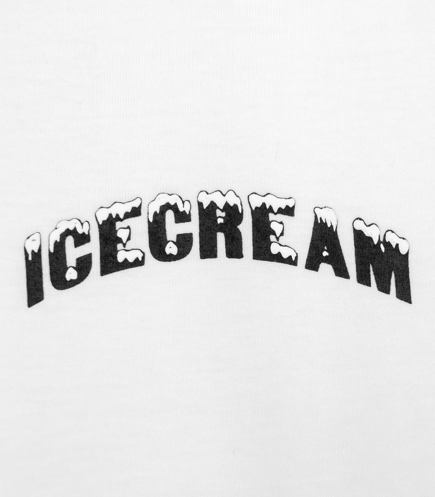 Best Wish Ice Cream Long Sleeve Tee - White