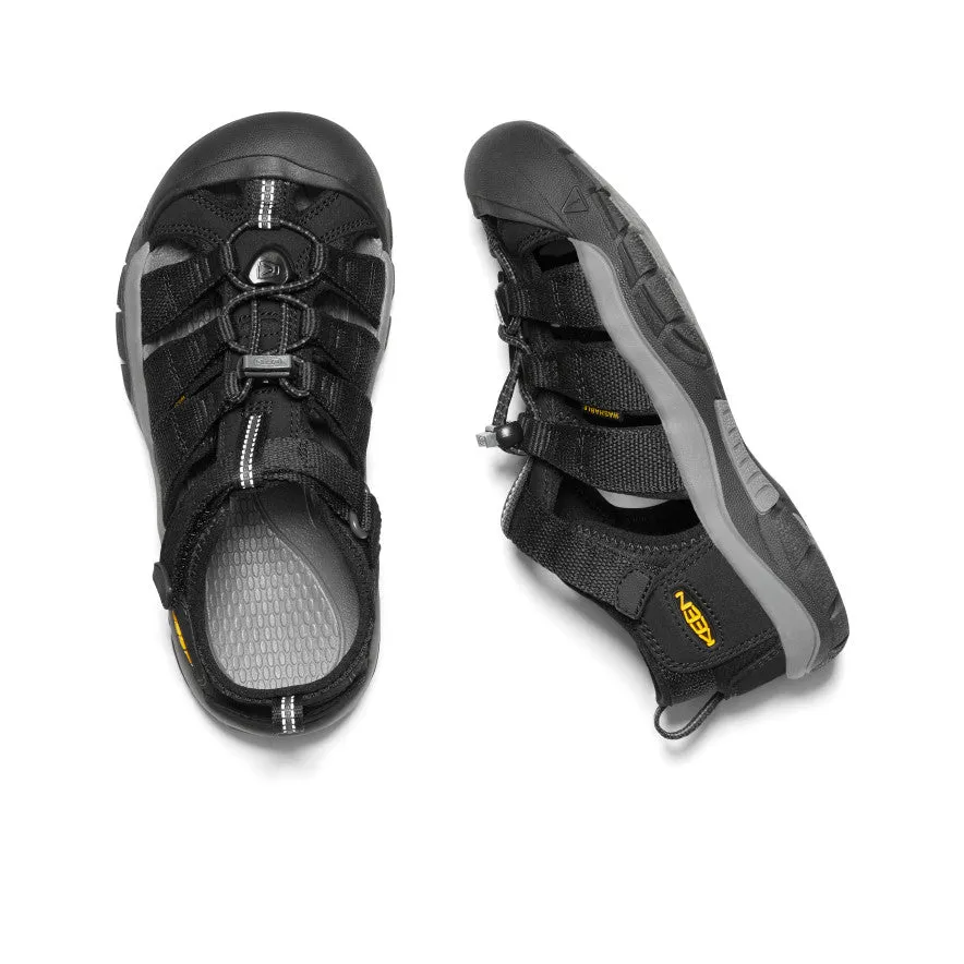 Big Kids' Keen Newport H2 Sandals | Black/Keen Yellow