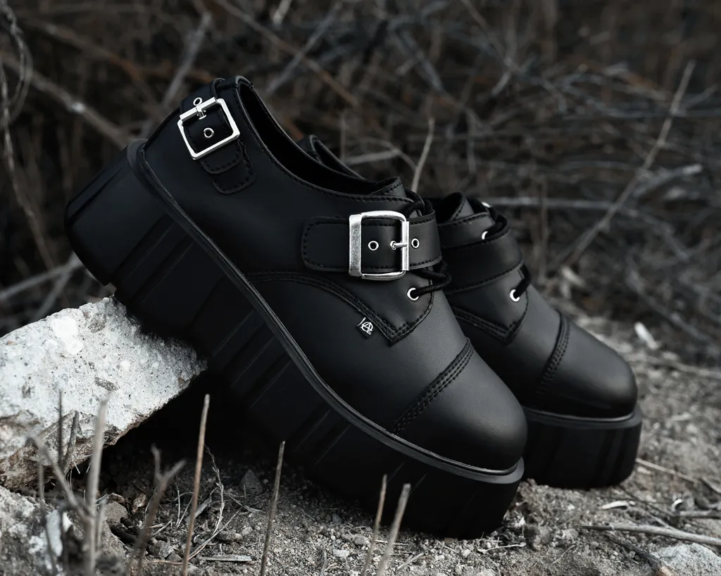 Black 2-Buckle Airship Gibson Shoes