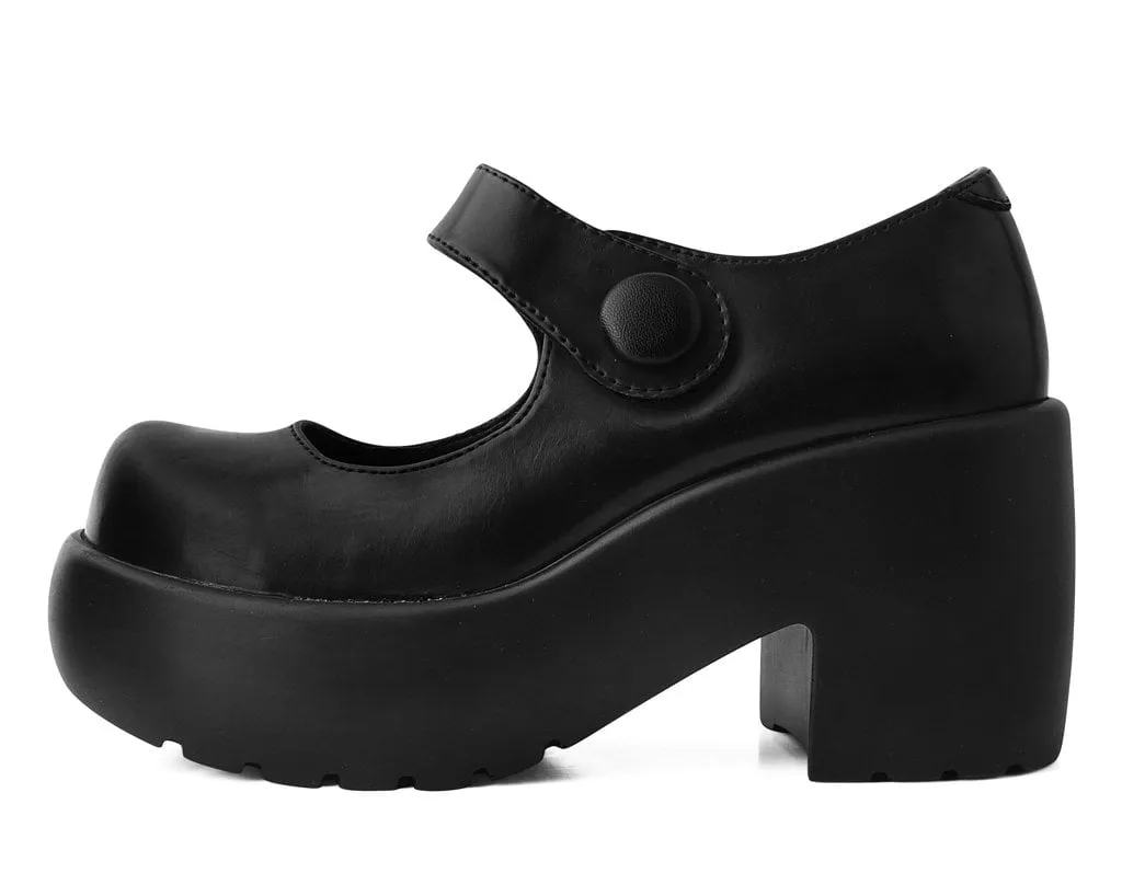 Black Anarchic Platform Shoes - Mary Jane Style | Shop Now