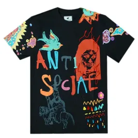 Black Anti-Social T-shirt