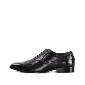 Black Brogue Shoes by Quintin Oxford