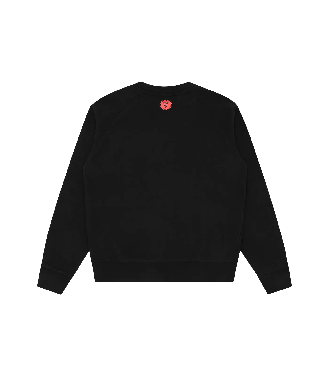 Black Flock Print Crewneck - Ideal for Your Wardrobe