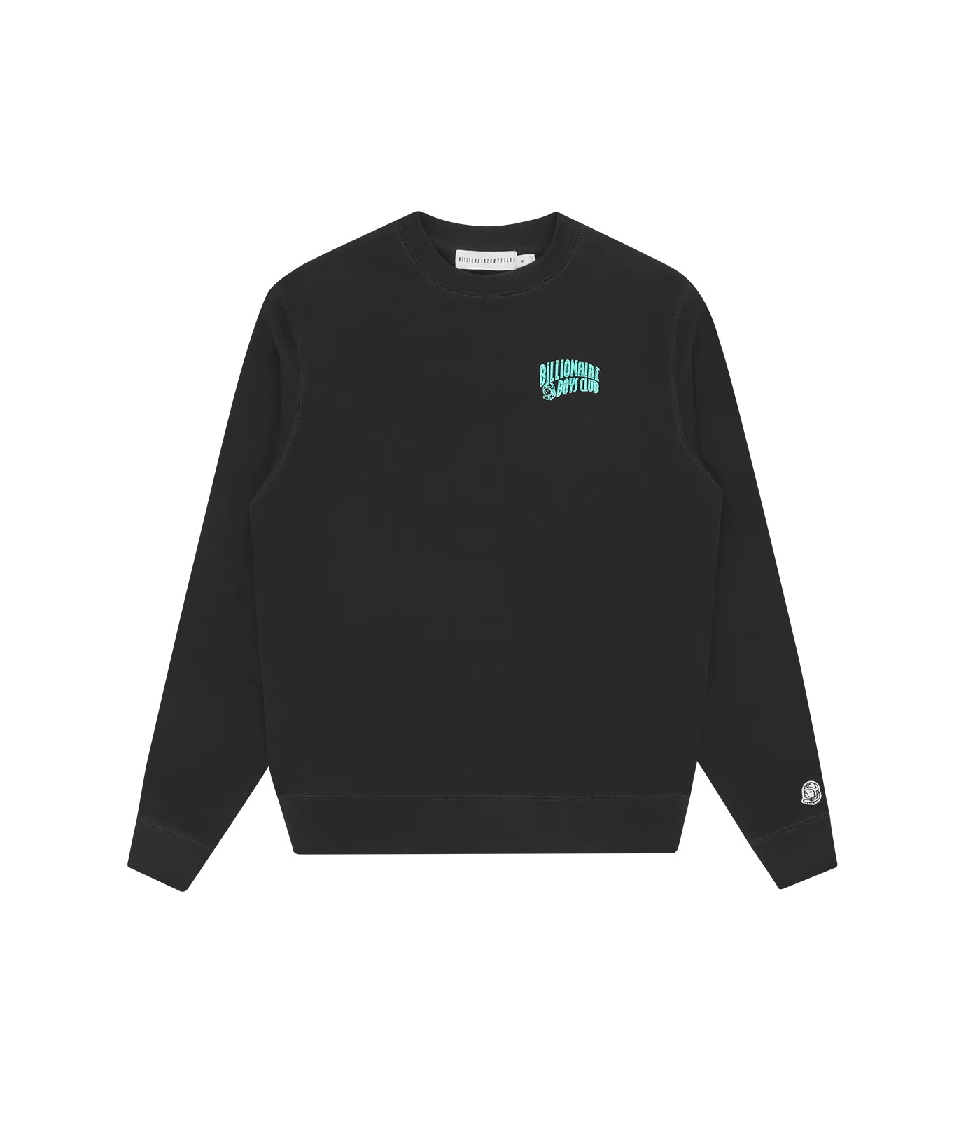 Black/Green Logo Small Arch Crewneck