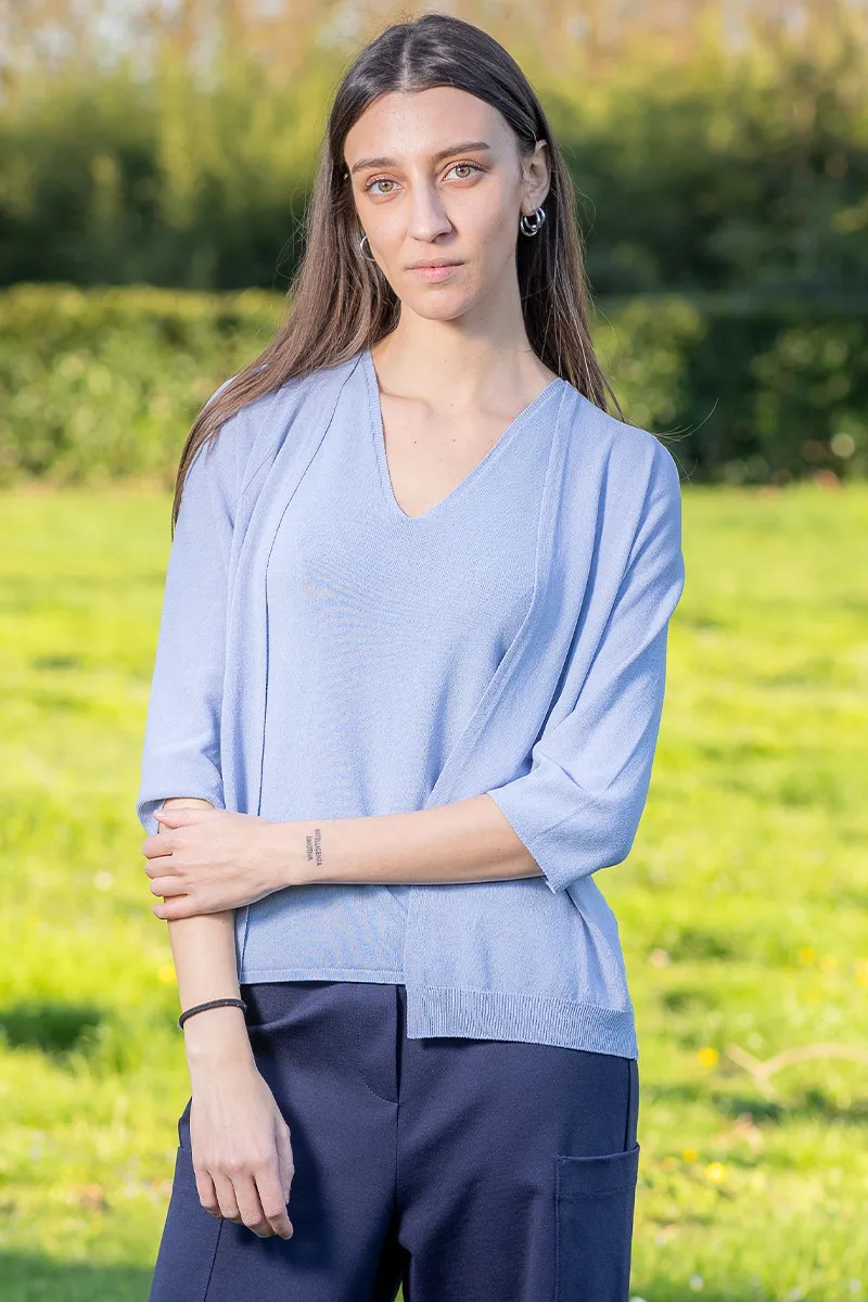 BLUE FILLO CARDIGAN