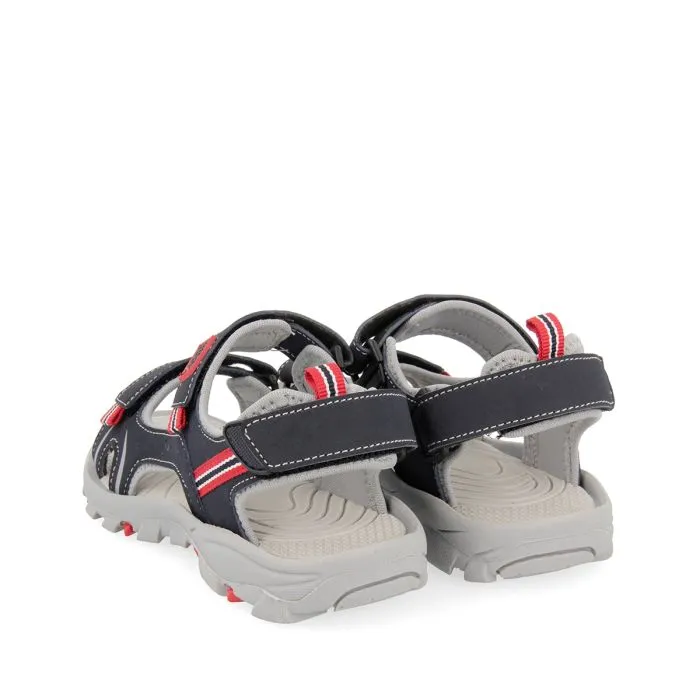 Blue sporty flip flops for boys AACHEN