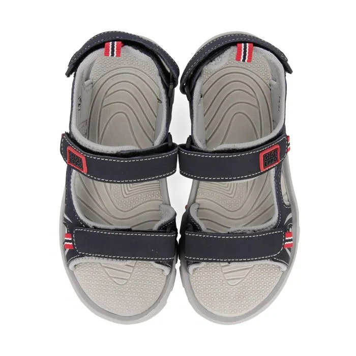 Blue sporty flip flops for boys AACHEN