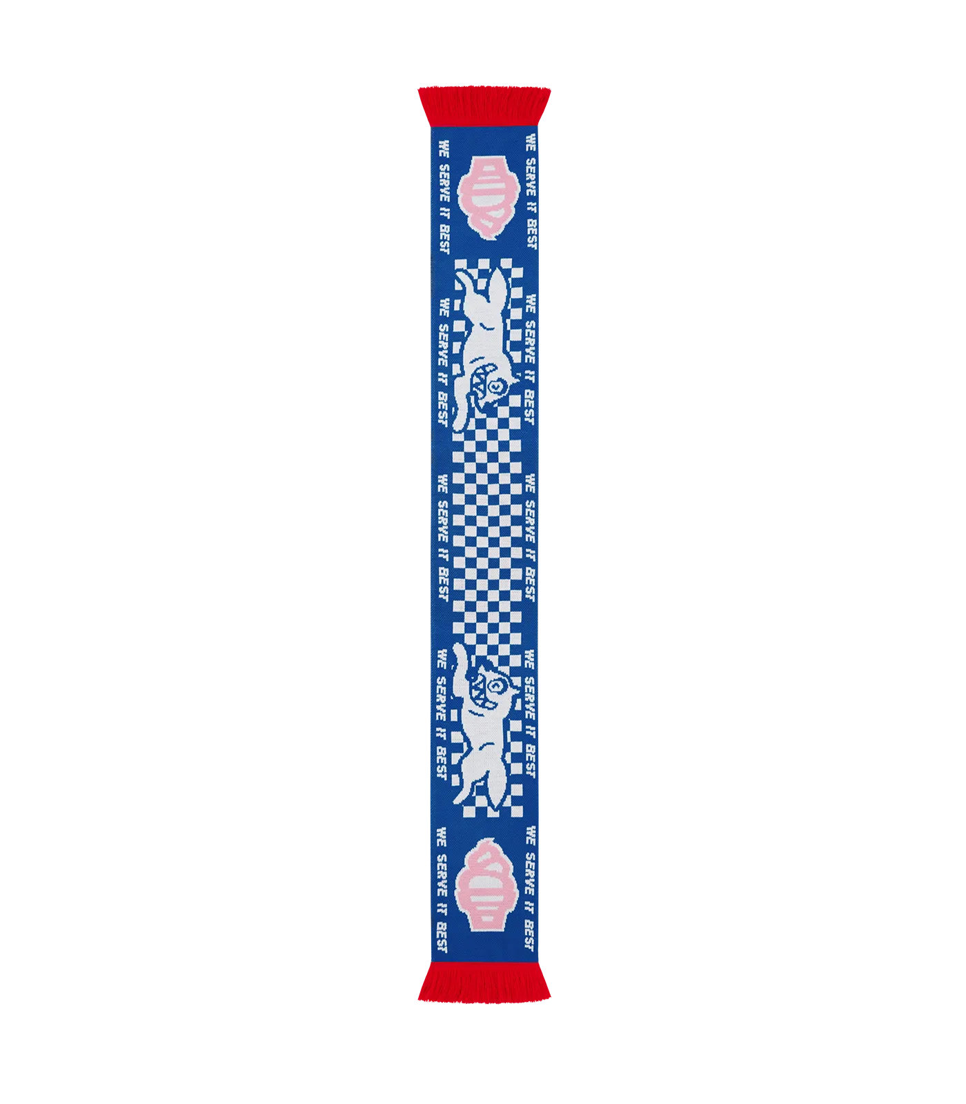 Blue/Pink Football Scarf