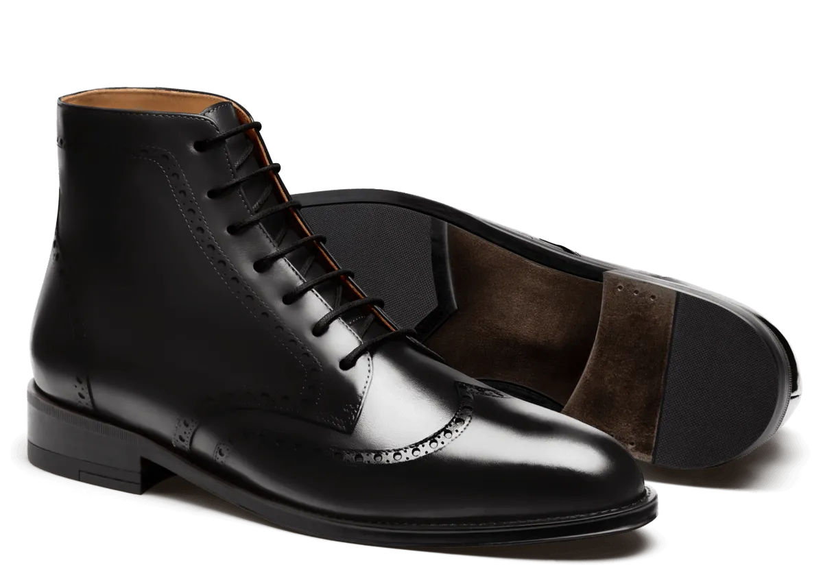  Botas Brogue en florentic negro