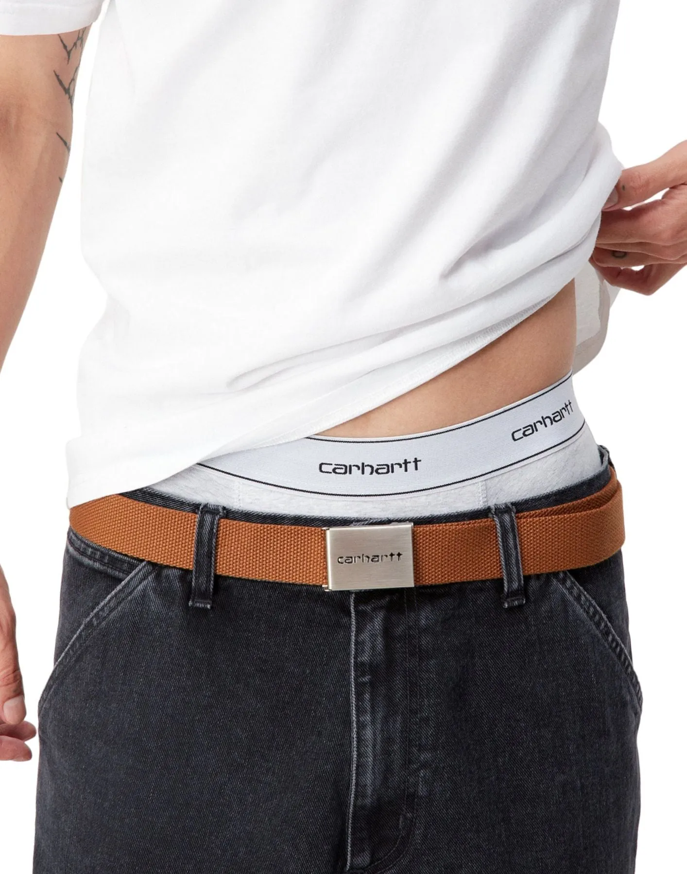 Boxer shorts for men, I029375, white color, Carhartt WIP