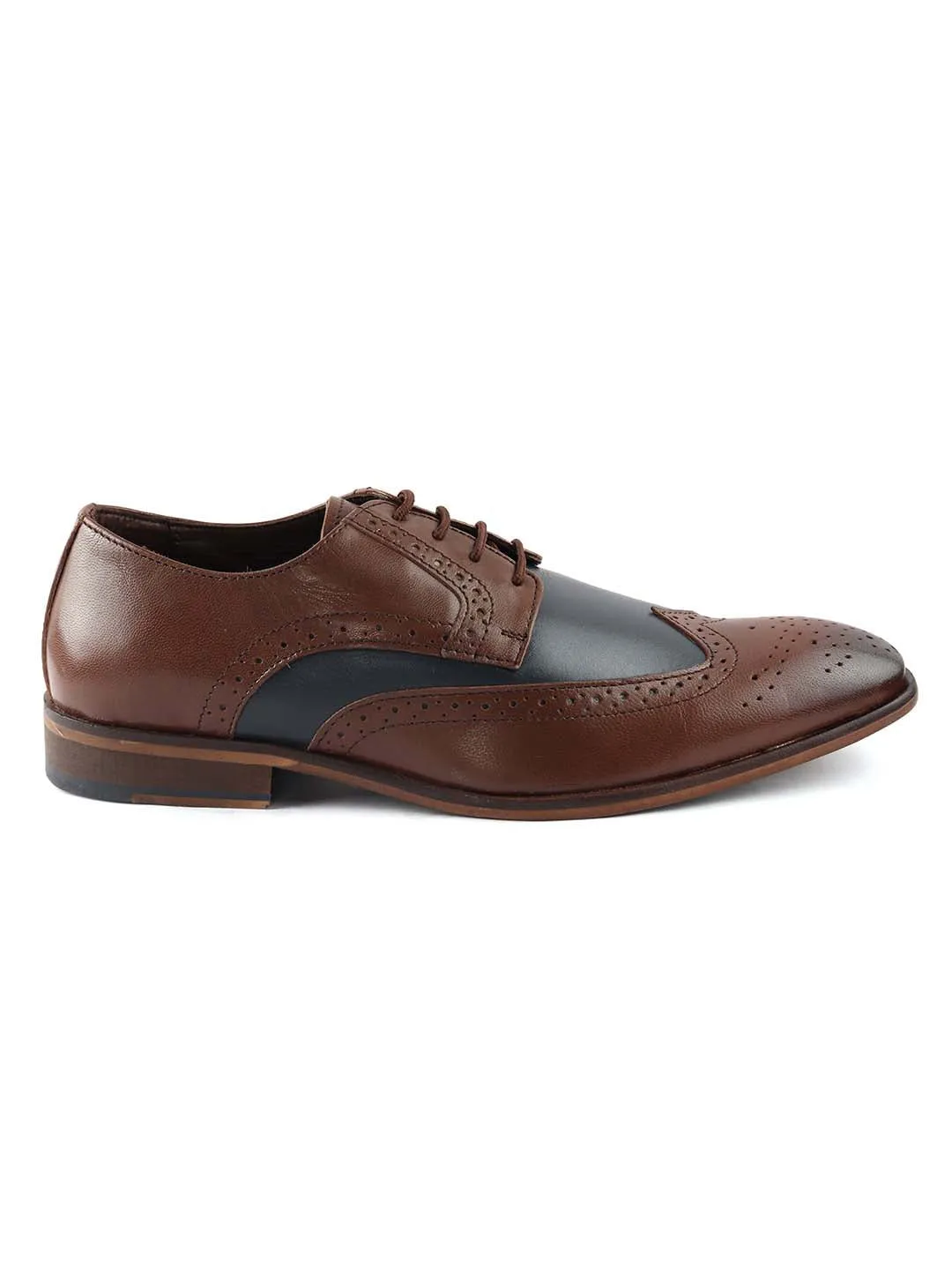 Brown Brogue Leather Shoes