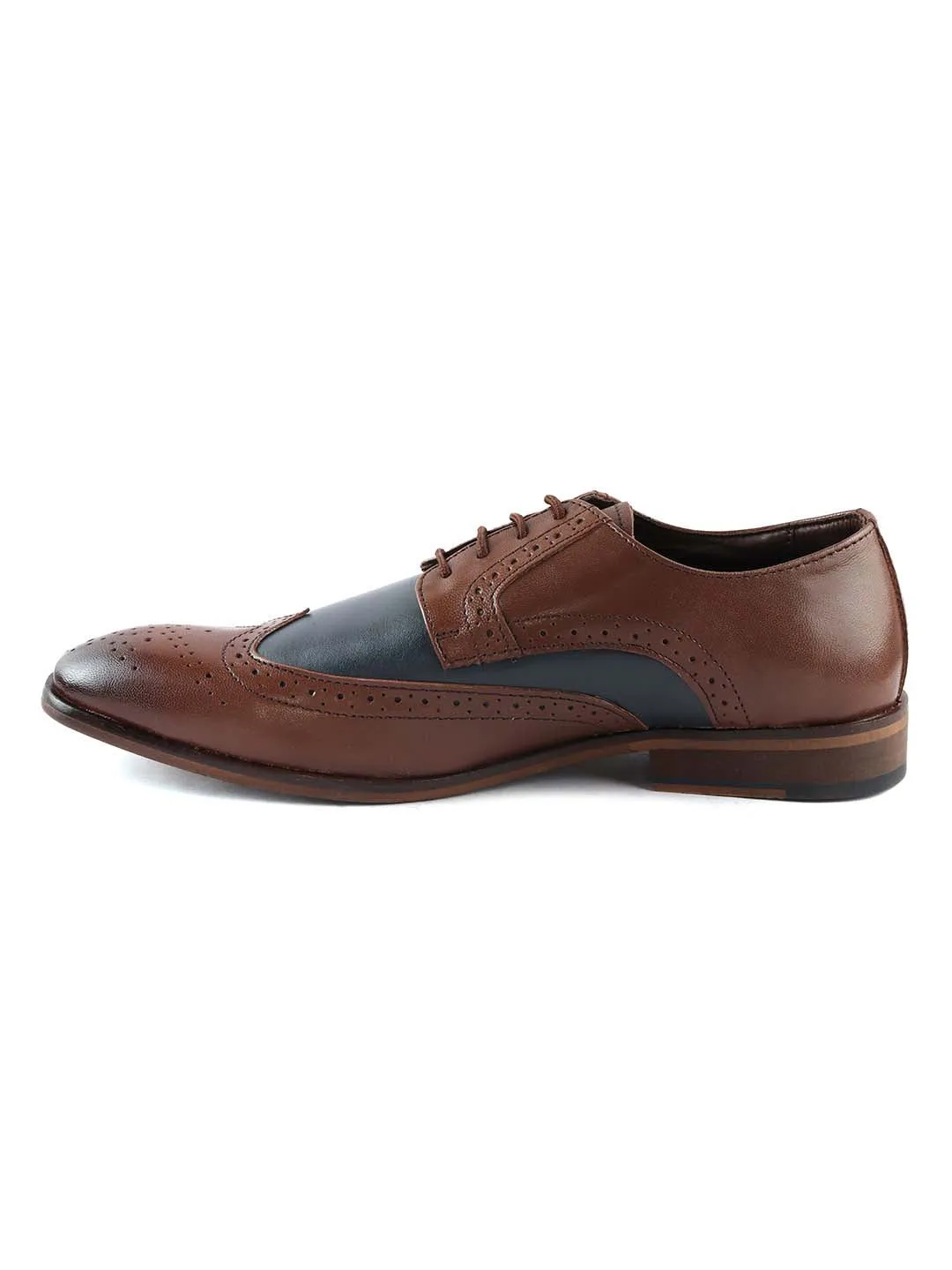 Brown Brogue Leather Shoes