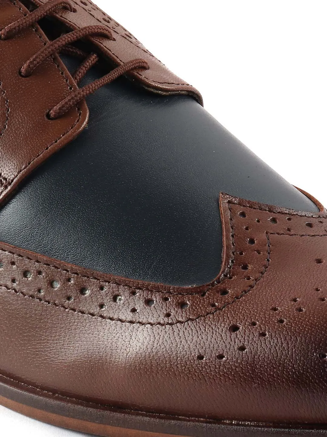 Brown Brogue Leather Shoes