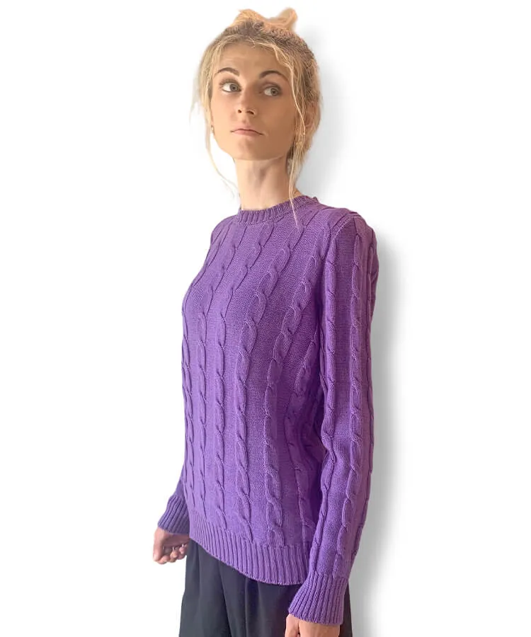 Cable knit women’s sweater