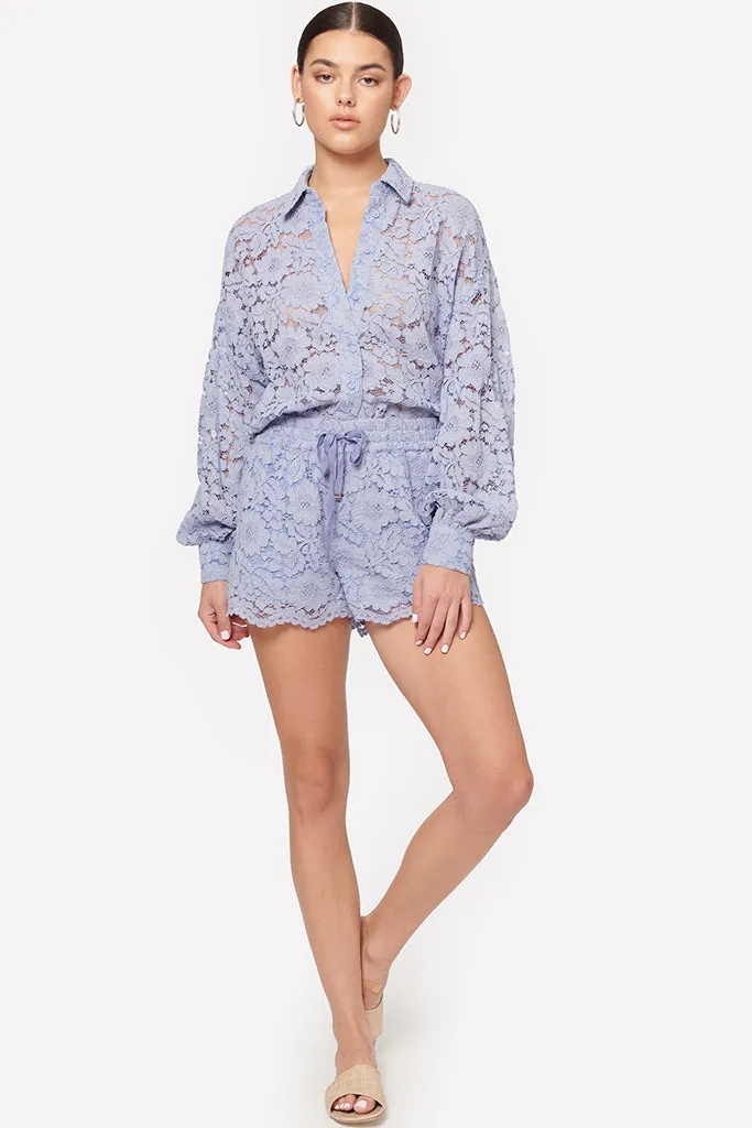 Cami NYC Nyesha Lace Short Cornflower - Online Shop