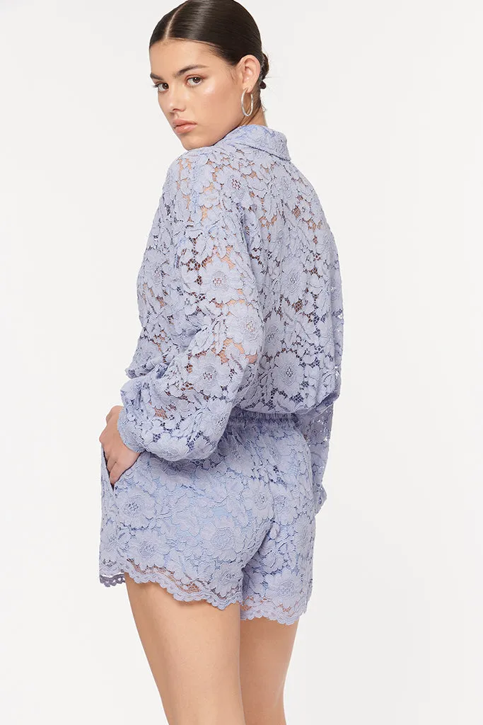 Cami NYC Nyesha Lace Short Cornflower - Online Shop