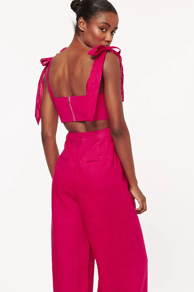 Cami NYC Raspberry Livy Crop Top - Final Sale