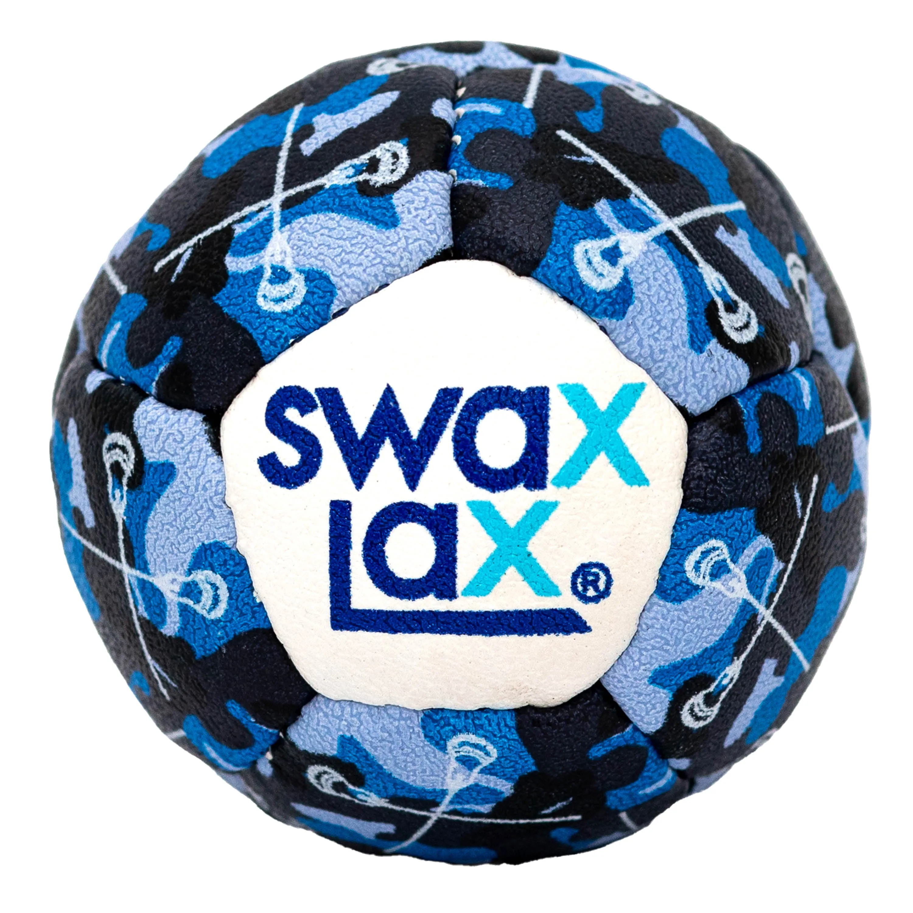 Camo Lacrosse Training Ball - Blue Sticks