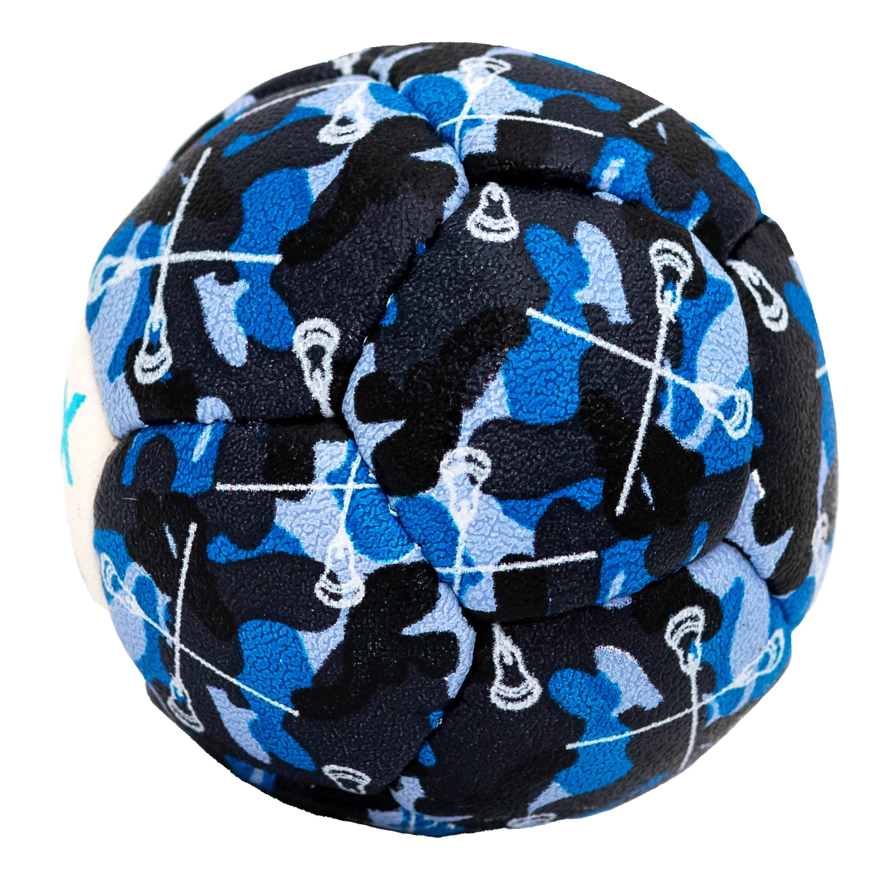 Camo Lacrosse Training Ball - Blue Sticks