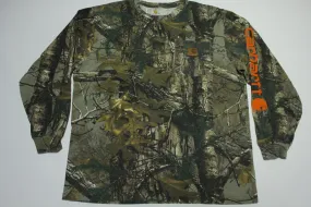 Carhartt Camo Mossy Oak Realtree Long Sleeve Hunting T-Shirt.