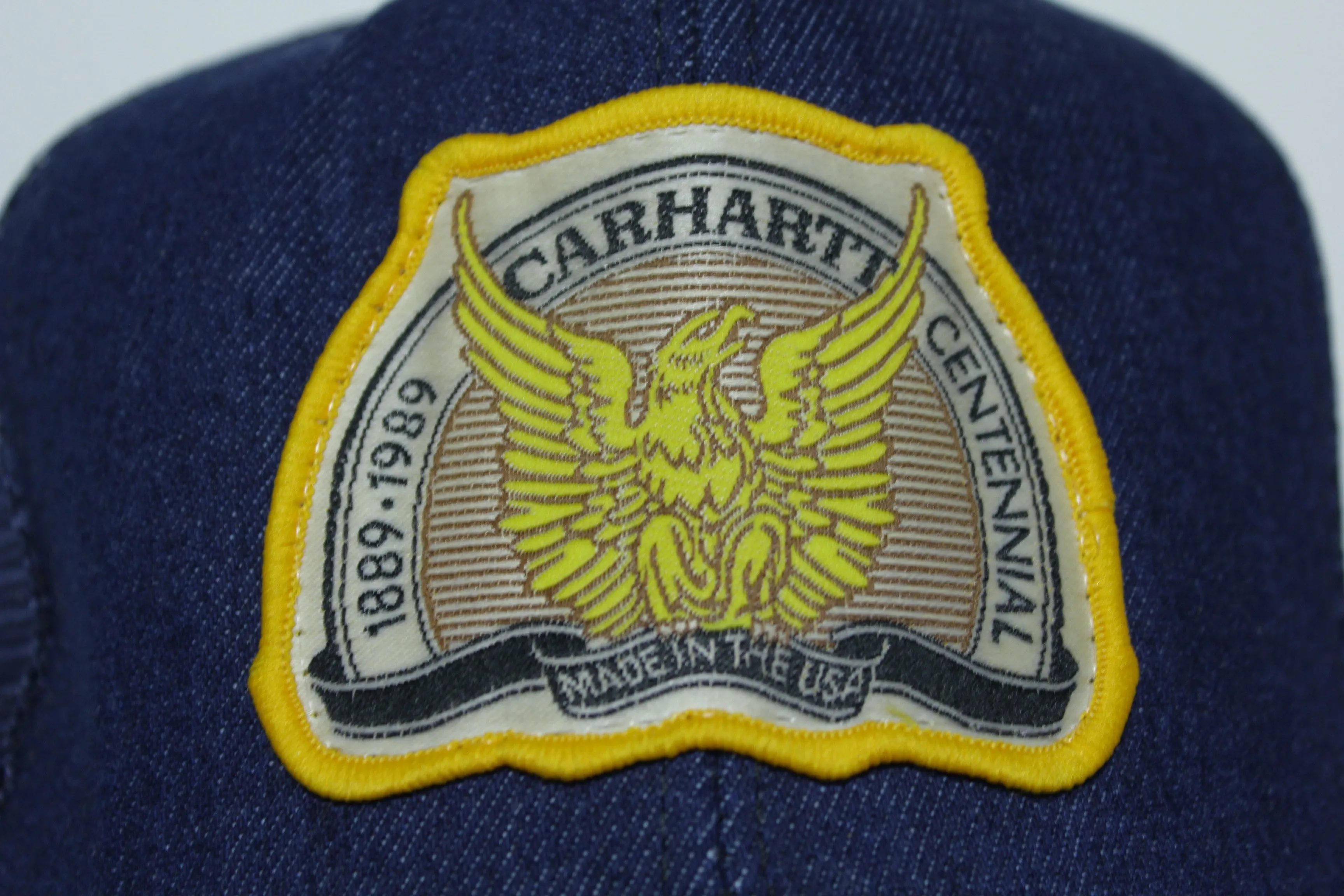 Carhartt Centennial Vintage 80's Denim USA Trucker Snapback Hat