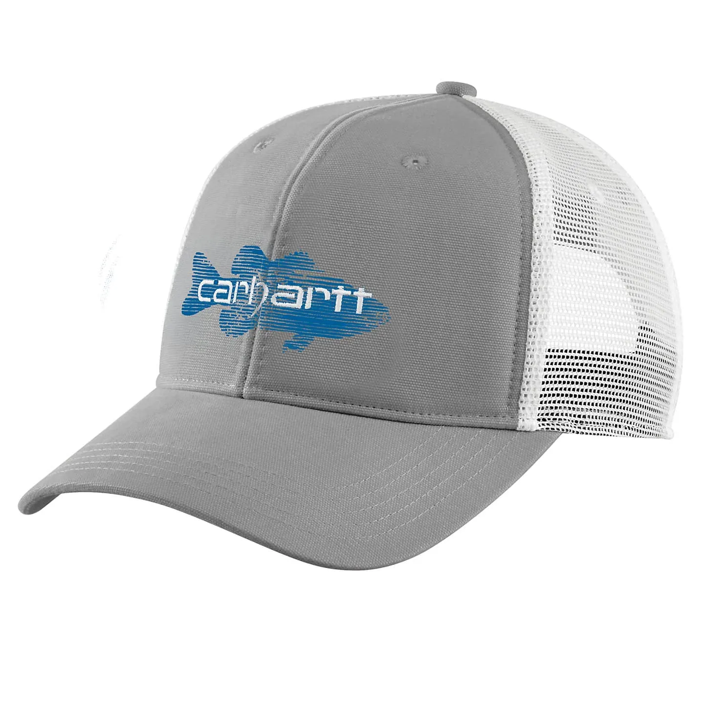 Carhartt Fish Graphic Cap in Canvas with Mesh-Back