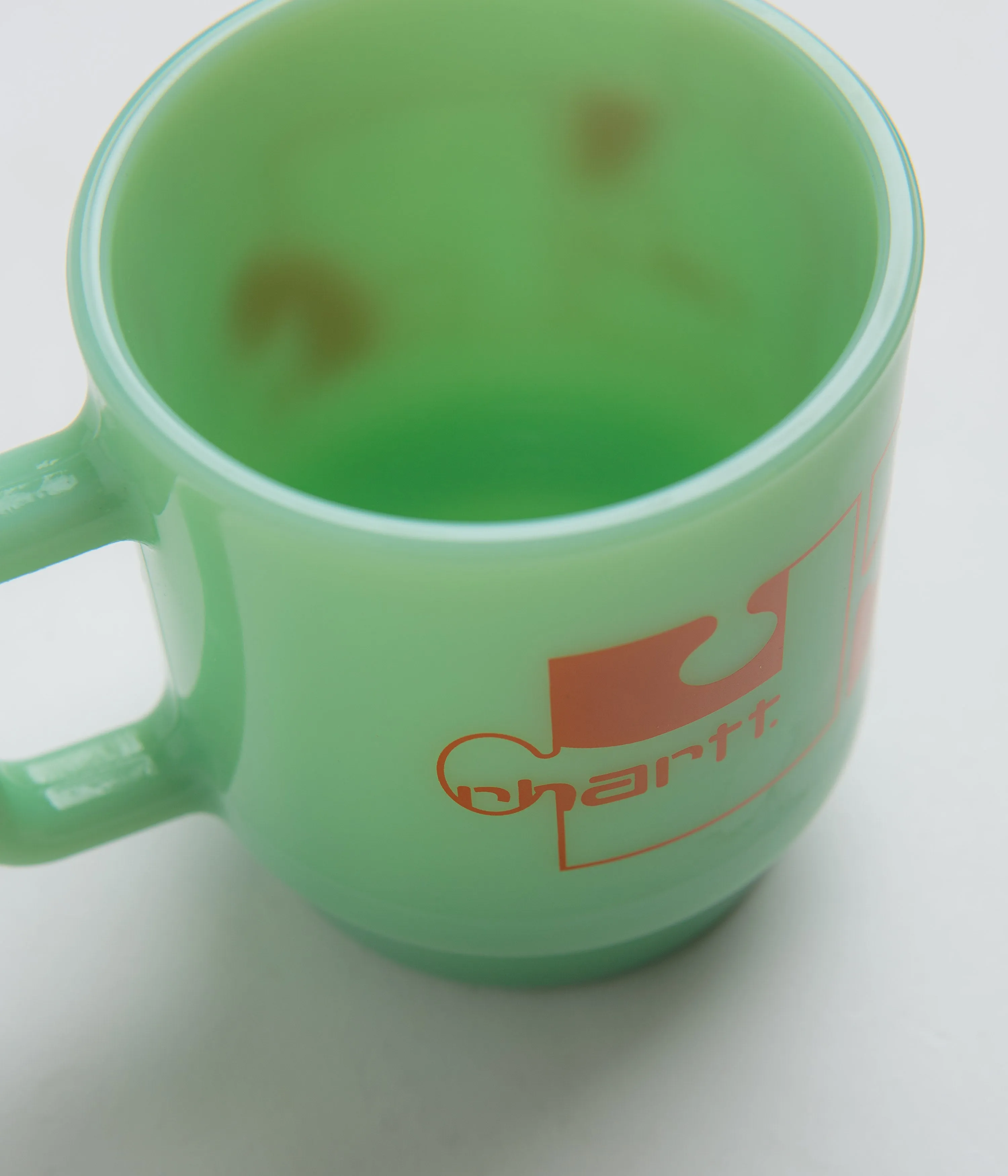 Carhartt Glass Mug - Jade and Carhartt Orange