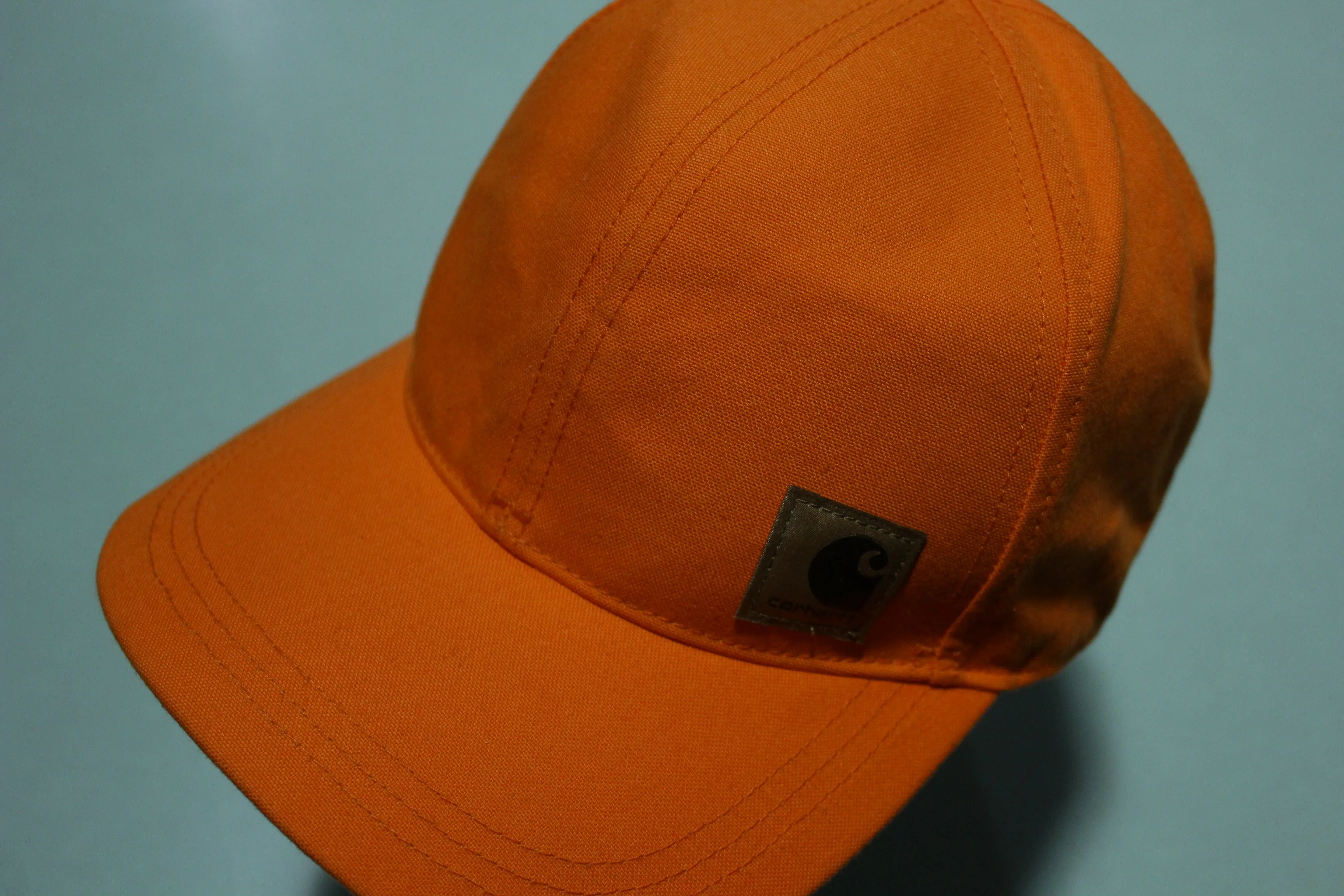 Carhartt Men's Ashland Hat - Orange Bill, Adjustable, Velcro Back, Trucker Hat (102293 820)