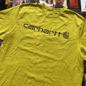 Carhartt Men's Yellow and Black T-shirt