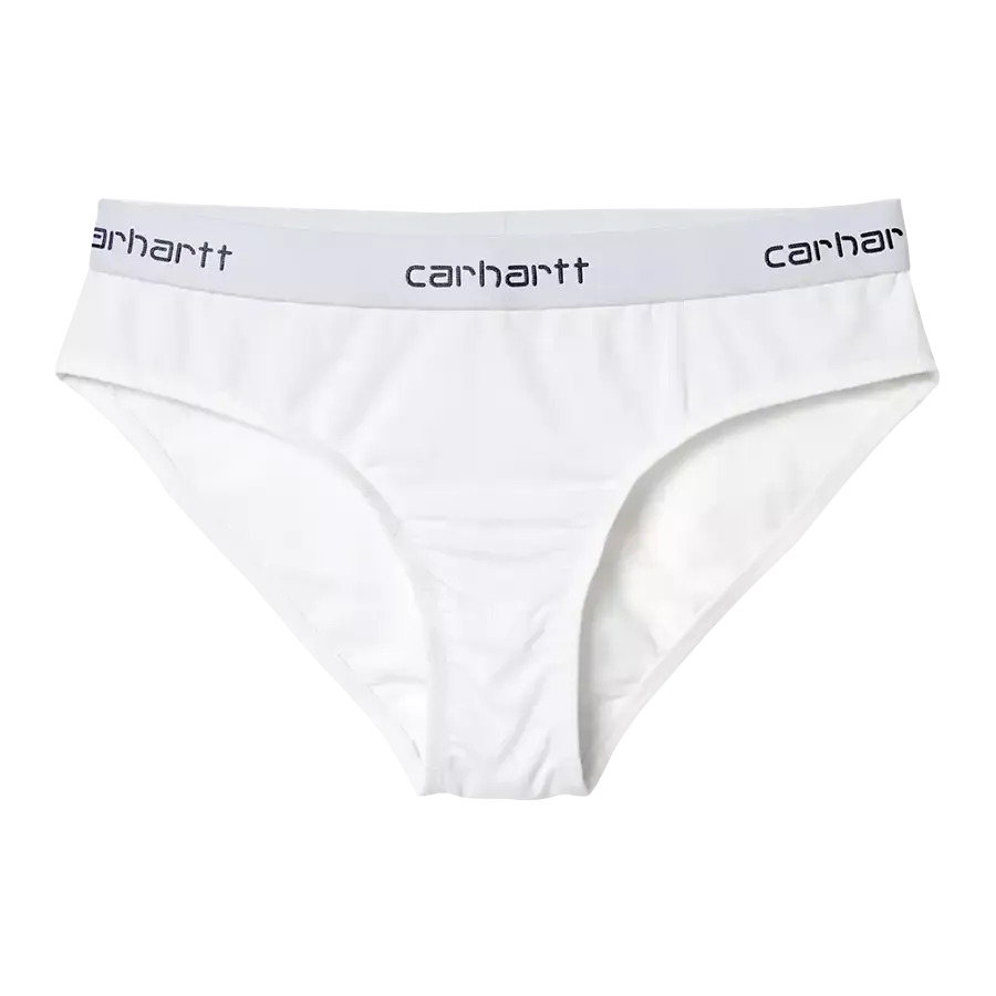 Carhartt WIP Women's Script Brief - White Plus Size