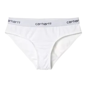 Carhartt WIP Women's Script Brief - White Plus Size