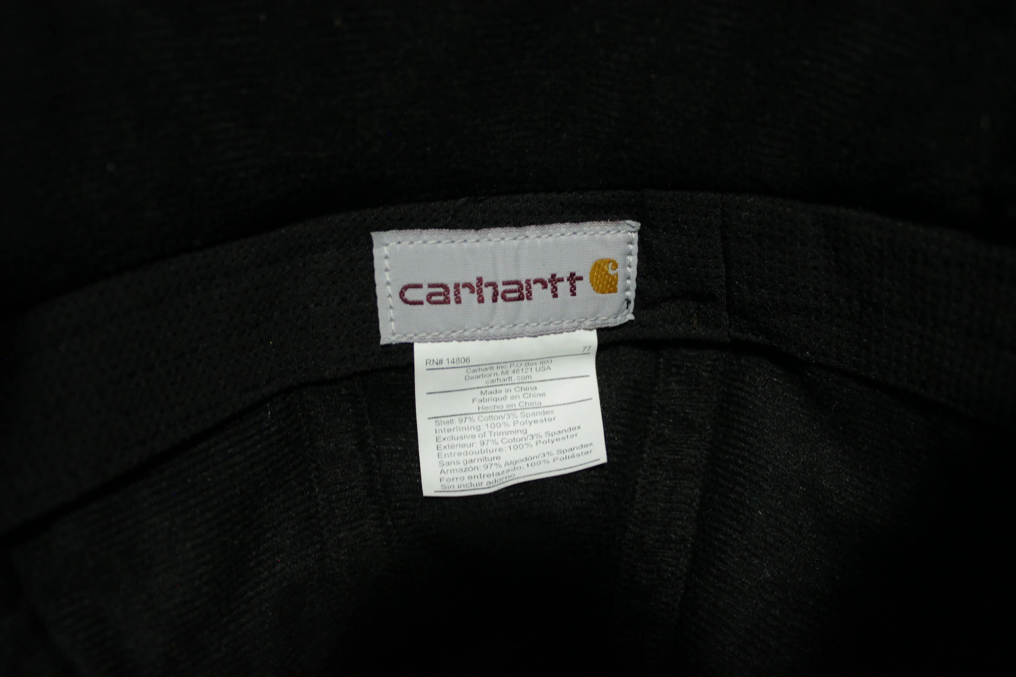 Carhartt Work Flex Hat Cap Brown Fleece Lined Ear Flap A199