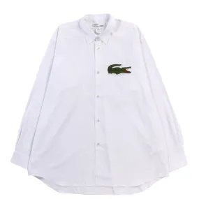 CDG Shirt Lacoste Big Shirt White