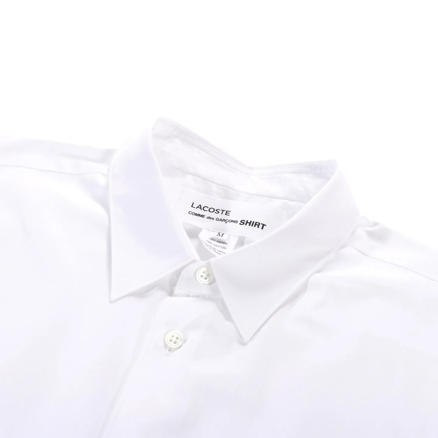 CDG Shirt Lacoste Big Shirt White